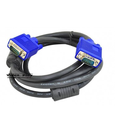 Kabel VGA 3M Monitor PC D-SUB Full HD VGA SVGA 3m