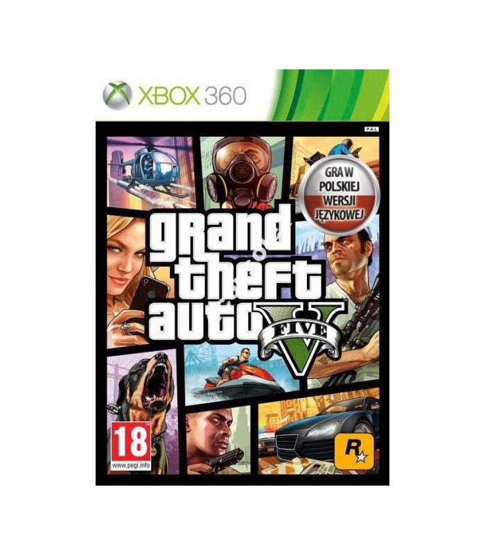 GTA 5 V Grand Theft Auto gra XBOX 360 PL