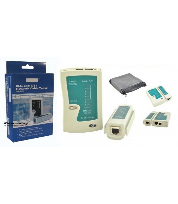 Tester Kabli Sieciowych RJ45 RJ11 Miernik Sieciowy Przewodów LAN