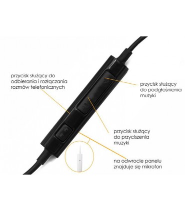 ORYG. SŁUCHAWKI Z MIKROFONEM SAMSUNG EHS64 CZARNE