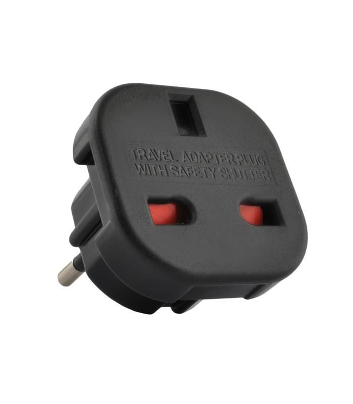 Adapter sieciowy 230V UK na EU Gniazdo Anglia - Wtyczka Europa
