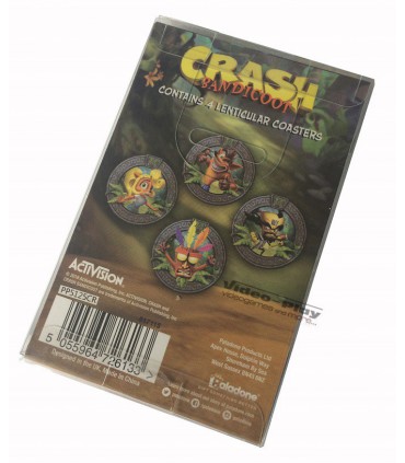 Podkładki Crash Bandicoot 3D oficjalne 4 sztuki