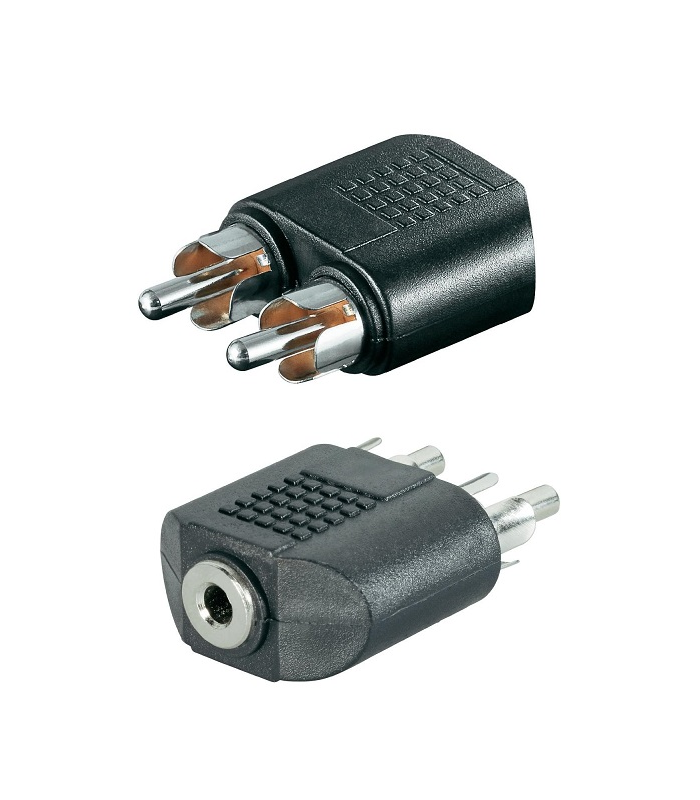 3FM Adapter jack 3.5 - 2x RCA CHINCH F/M