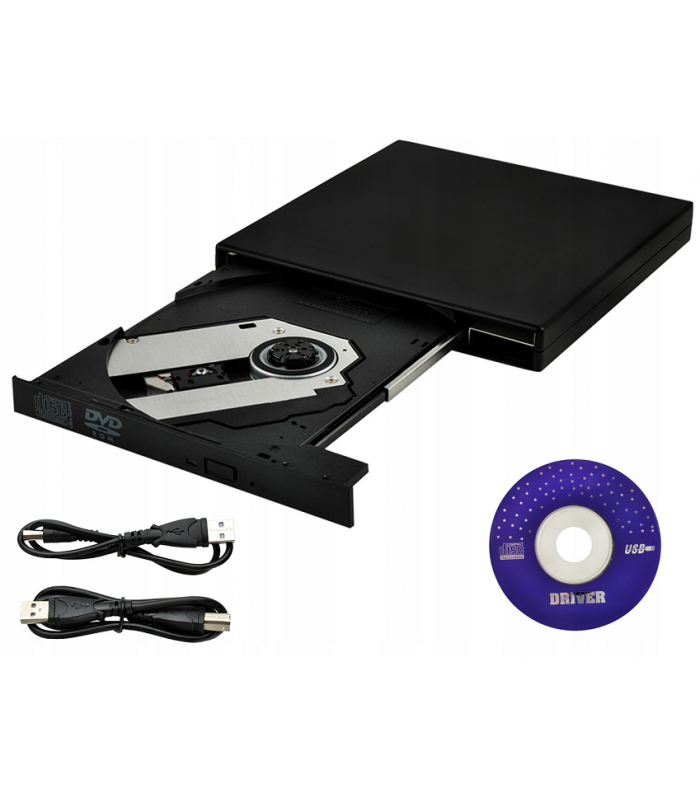 Zewnętrzny napęd CD-R RW DVD-ROM nagrywarka CD