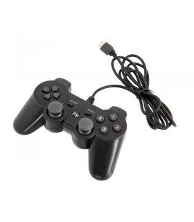 Pad przewodowy USB do Playstation PS3 i PC czarny