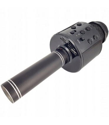 Mikrofon karaoke z głośnikiem Bluetooth 4.0 czarny