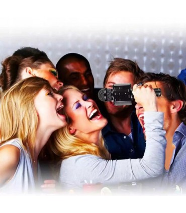 Mikrofon karaoke z głośnikiem Bluetooth 4.0 silver