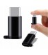 Adapter OTG Micro USB do USB-C Typ C czarny