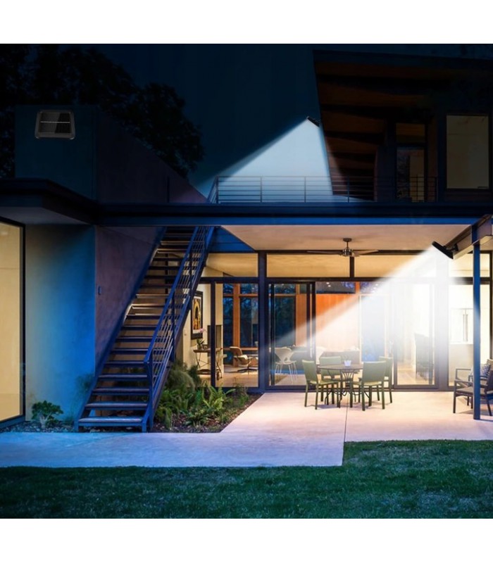 Lampa solarna 100 LED czujnik ruchu zmierzchu