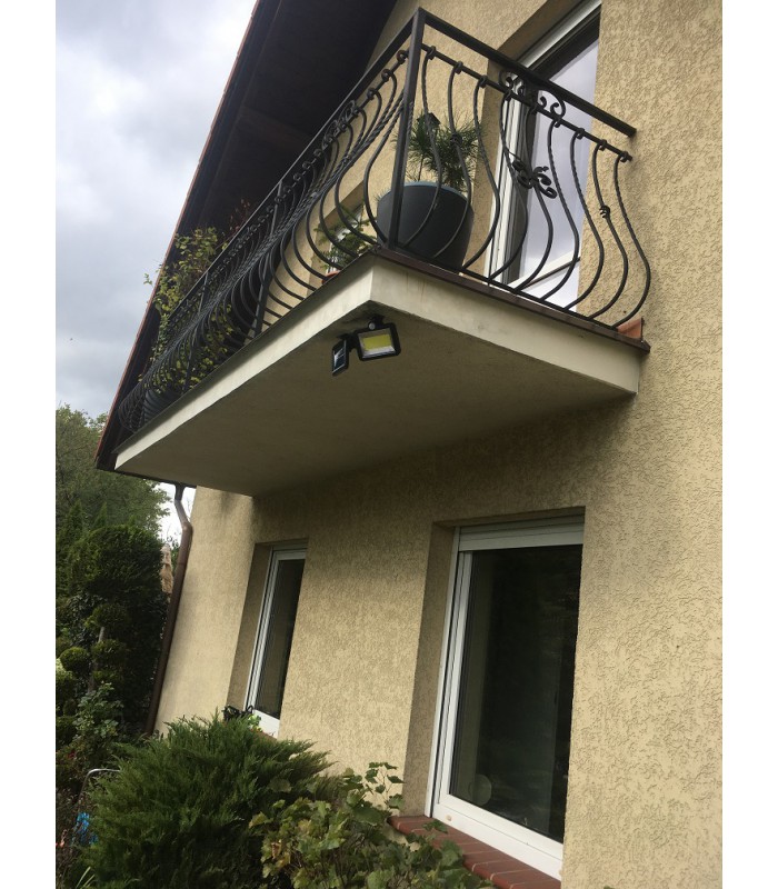 Lampa solarna 100 LED czujnik ruchu zmierzchu