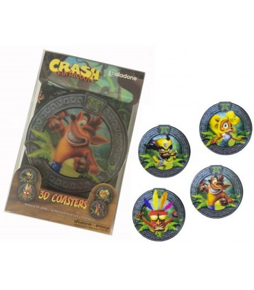 Podkładki Crash Bandicoot 3D oficjalne 4 sztuki