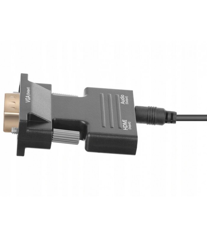 Konwerter HDMI do VGA + Audio Wtyk HDMI - Gniazdo VGA D-SUB