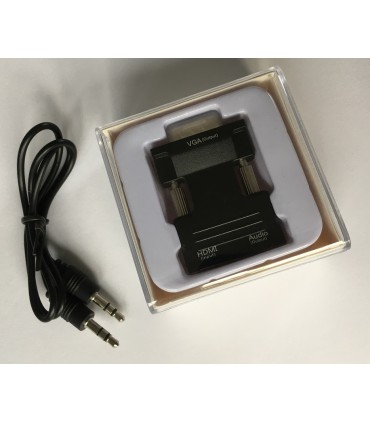 Konwerter HDMI do VGA + Audio Wtyk HDMI - Gniazdo VGA D-SUB