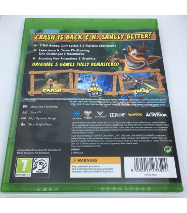 Crash Bandicoot N. Sane Trilogy gra Xbox One
