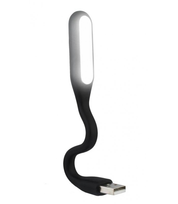 Praktyczna Lampka 6 Led USB elastyczna giętka czarna