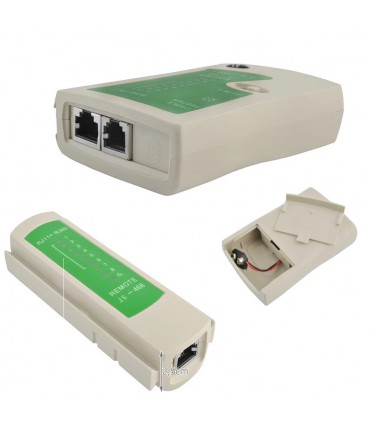 Zestaw sieciowy 8w1 tester zaciskarka wtyki RJ45 