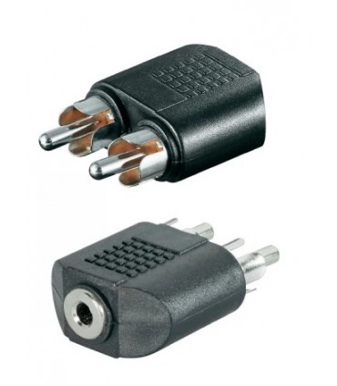 3FM Adapter jack 3.5 - 2x RCA CHINCH F/M