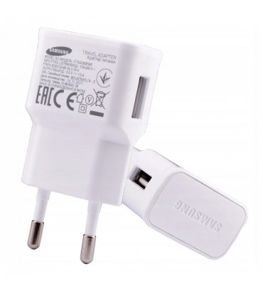 Ładowarka sieciowa Samsung ETA0U83EWE USB 1A Biała