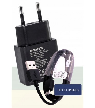 Ładowarka Sony UCH12 + Kabel Sony Micro USB 1m