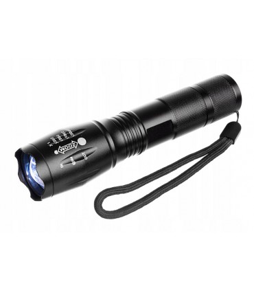 Latarka XML-06 Taktyczna Creed + 2 ładowarki Etui