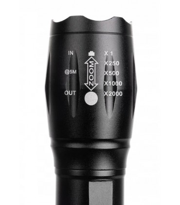 Latarka XML-06 Taktyczna Creed + 2 ładowarki Etui