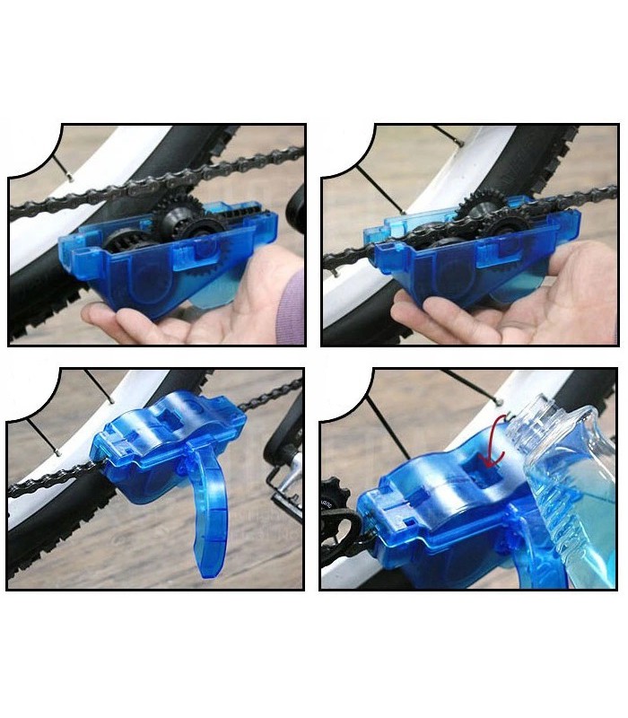 Przyrząd narzędzie do czyszczenia łańcucha rower