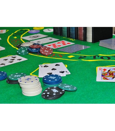 Zestaw Poker Texas Karty Mata Żetony 200szt