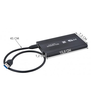 Obudowa Dysku HDD 2,5 USB 3.0 SATA czarna 