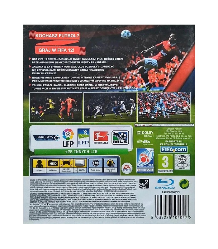 FIFA 12 PS3 PL Polska Wersja