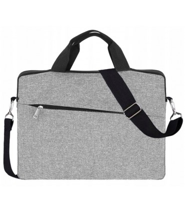 Torba na Laptop 14 na ramię Pokrowiec Teczka szara