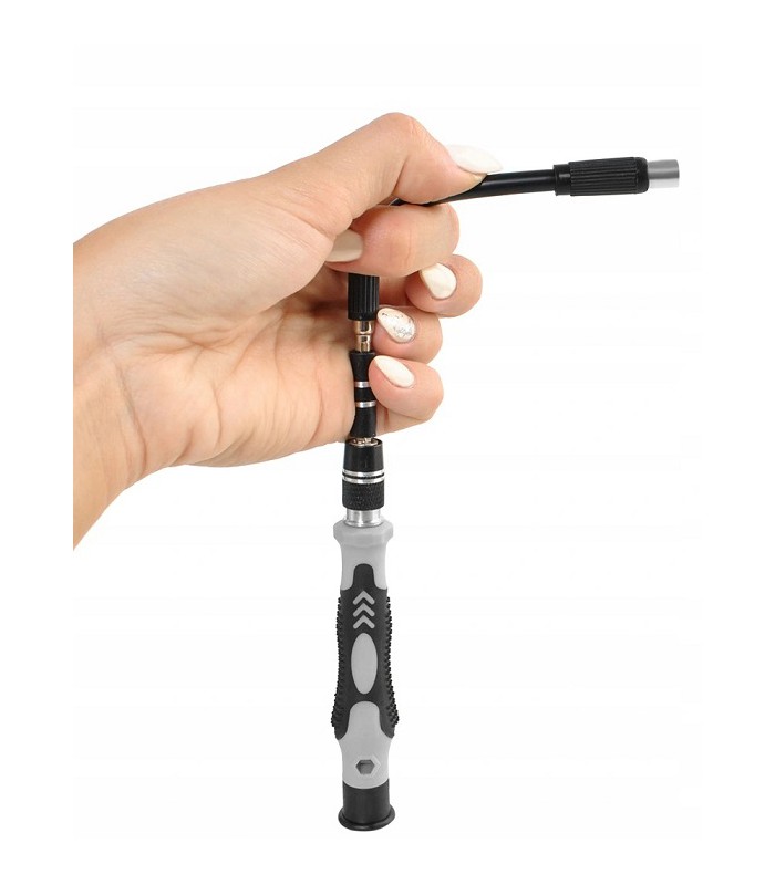 Zestaw narzędzi precyzyjnych śrubokręty Imbus Torx 110el kostki otwieraki