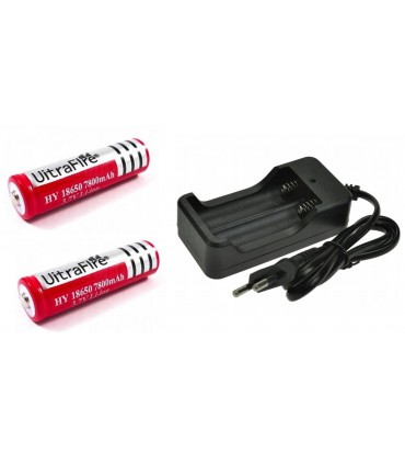 Ładowarka + 2 akumulatorki 18650 7800mAh 3.7V