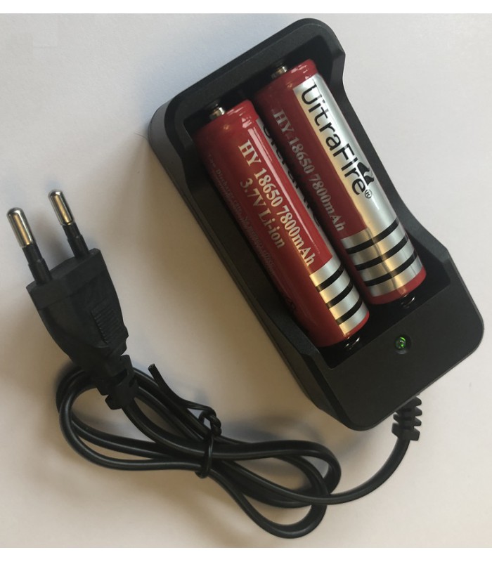 Ładowarka + 2 akumulatorki 18650 7800mAh 3.7V