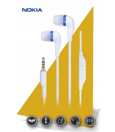 Słuchawki Nokia WH-205 dokanałowe Mikrofon