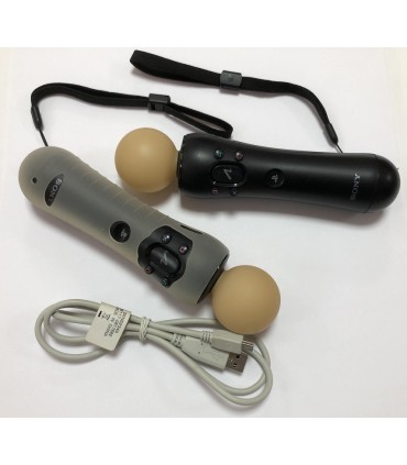 Zestaw 2x Kontroler ruchu Sony Move PS3 PS4 VR