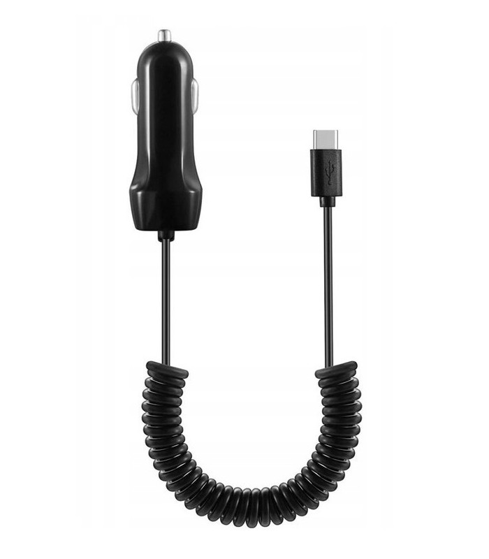 Szybka Ładowarka samochodowa 3A USB + kabel Typ C