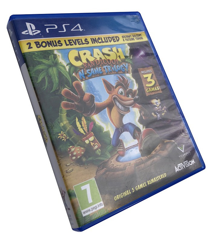 Crash Bandicoot N.Sane Trilogy PS4 okładka EU PL US