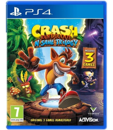 Crash Bandicoot N.Sane Trilogy PS4 okładka EU PL US