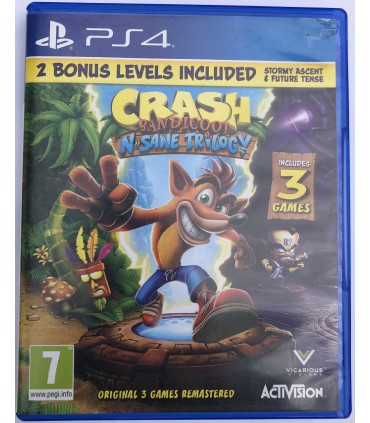 Crash Bandicoot N.Sane Trilogy PS4 okładka EU PL US