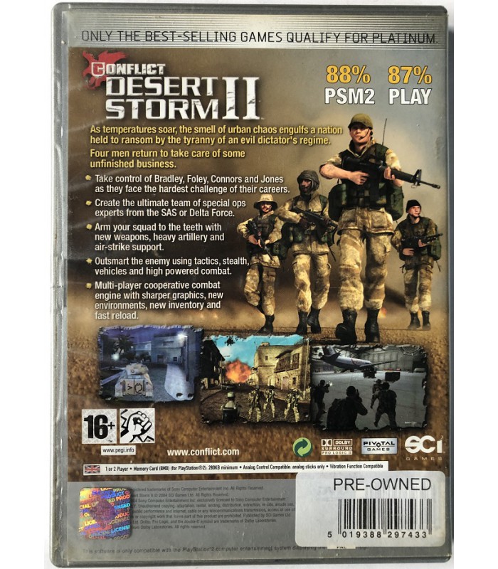 Conflict desert Storm II PS2