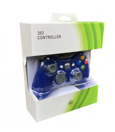 Pad PC XBOX 360 przewodowy kontroler USB Blue