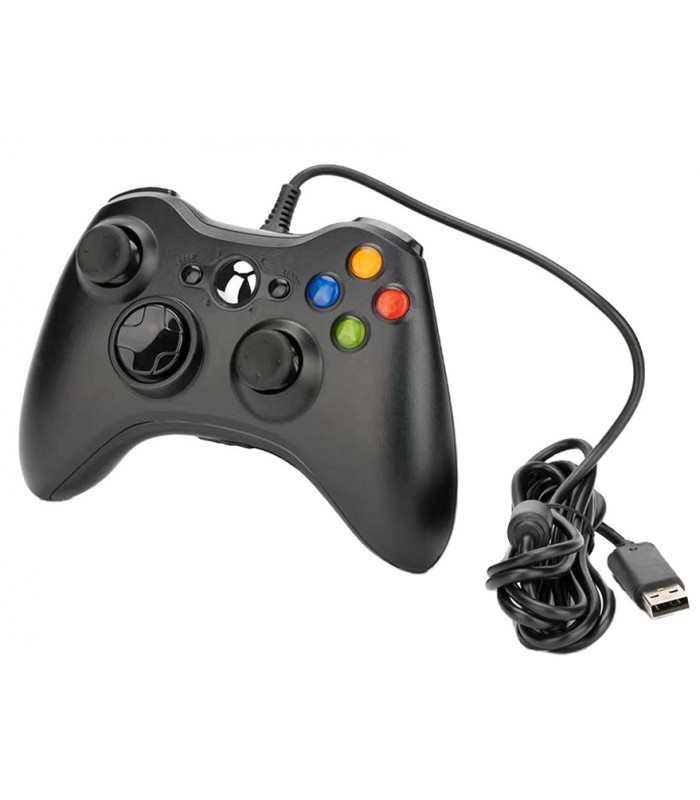 Pad PC XBOX 360 przewodowy kontroler USB czarny
