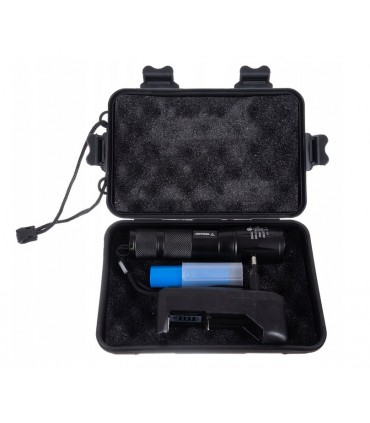 Latarka 2w1 Taktyczna CREE Led Zoom UV