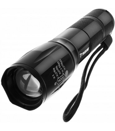 Latarka 2w1 Taktyczna CREE Led Zoom UV