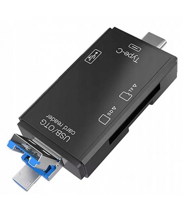 Multi Czytnik kart pamięci 5w1 USB C Pendrive OTG