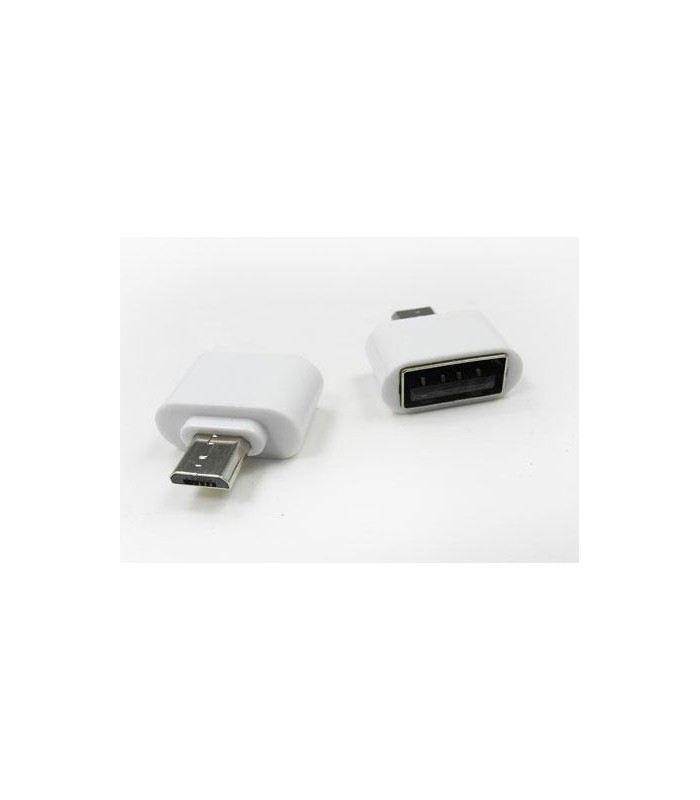 Adapter micro USB na OTG Host USB biały