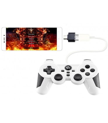 Adapter micro USB na OTG Host USB biały