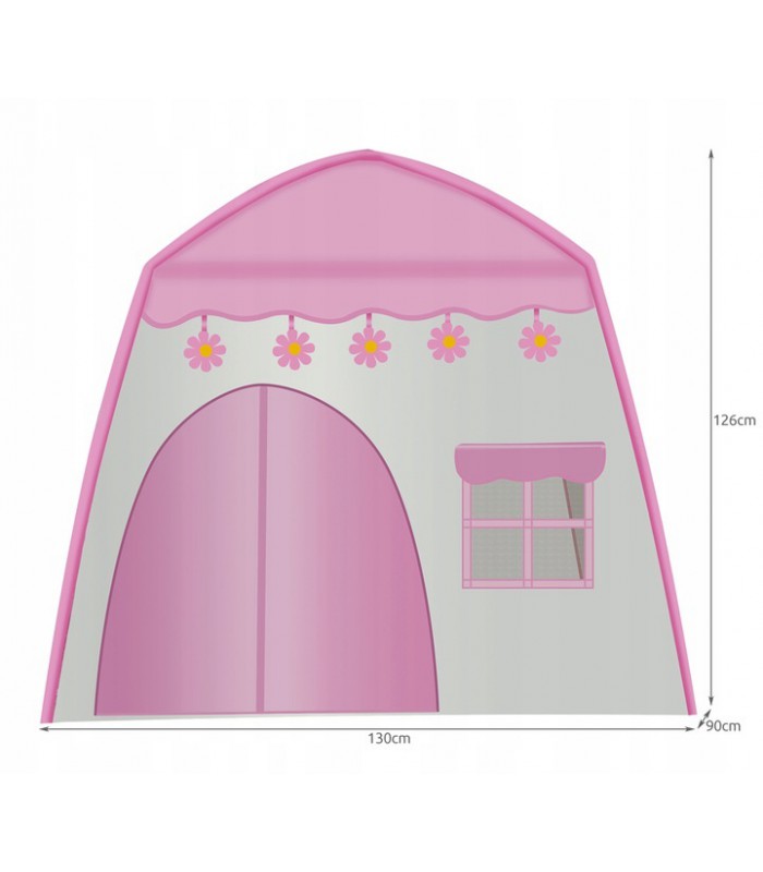 Namiot dla dzieci DOMEK do domu ogrodu Lampki LED