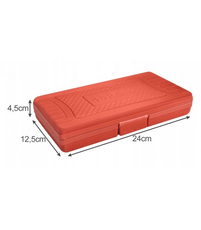 Zestaw Kluczy Nasadowe Bity Imbusy Torx 46 el.