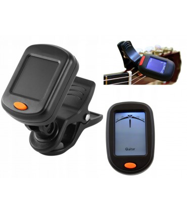 Precyzyjny Stroik Tuner do gitary strojenie LCD